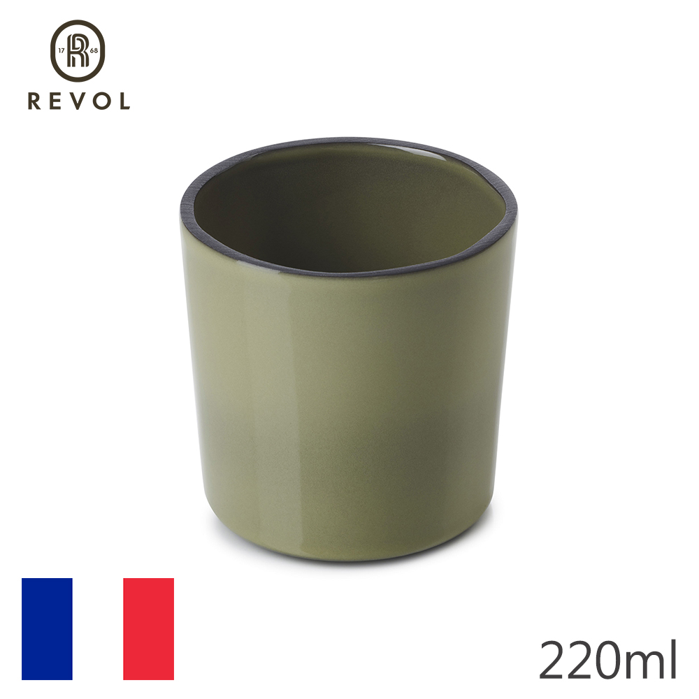 【REVOL】法國CRE咖啡杯-淺軍綠-220ml