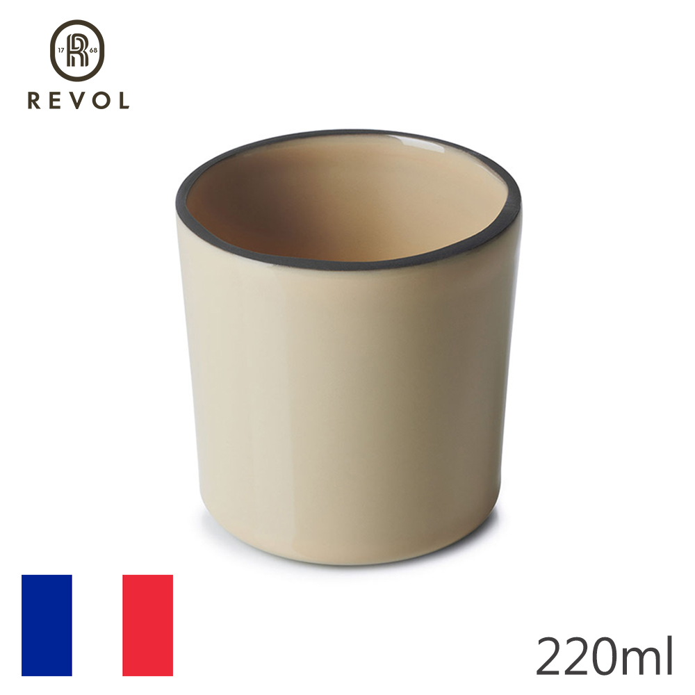 【REVOL】法國CRE咖啡杯-奶油黃-220ml