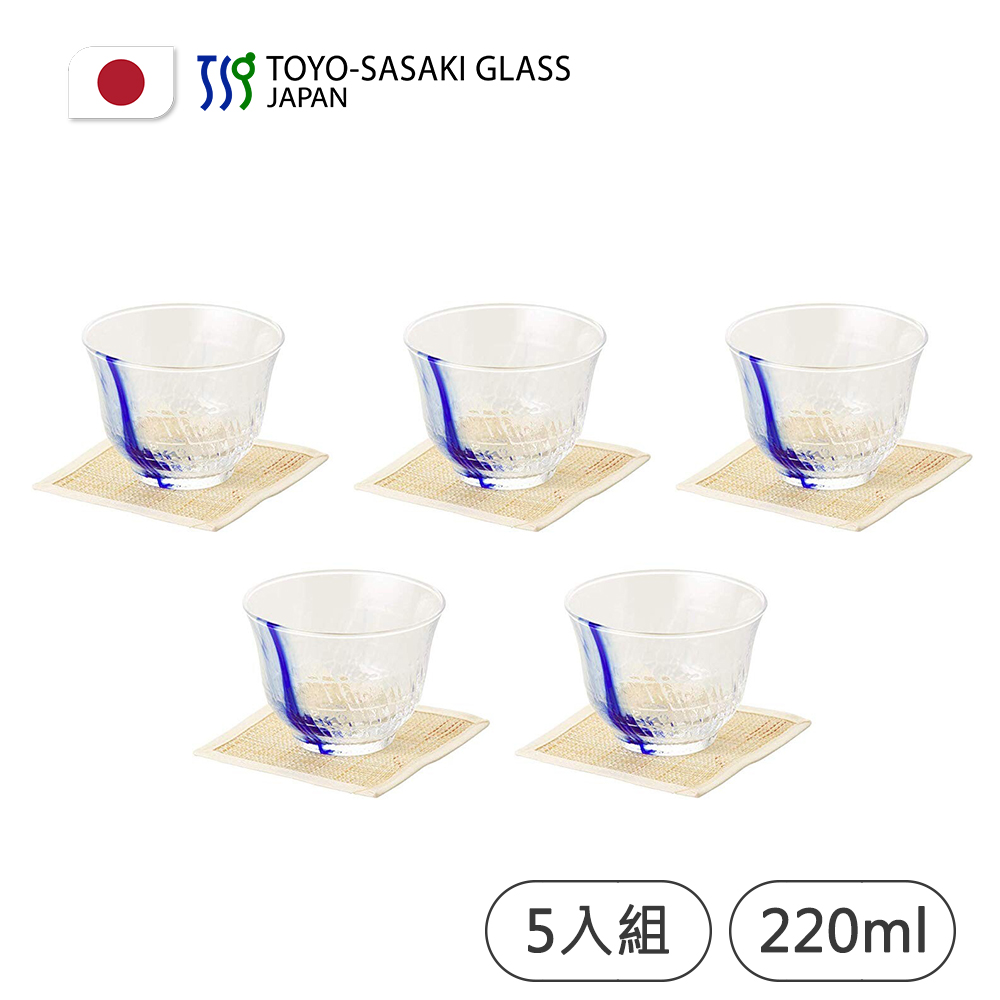 【TOYO SASAKI】日本製和之彩流舞冷茶杯5入組/附杯墊