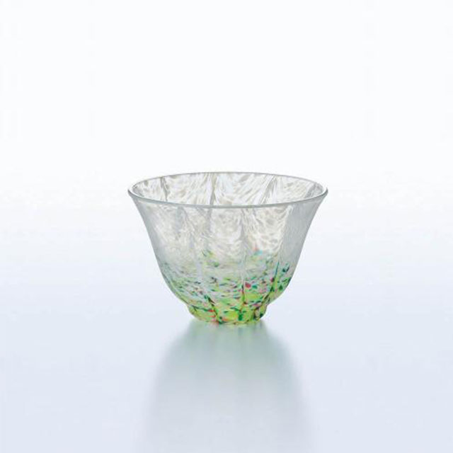 日本TOYO-SASAKI 玻璃小酒杯-綠草