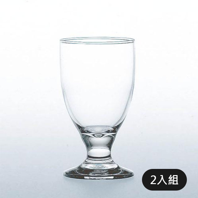日本TOYO-SASAKI 玻璃高腳果汁杯230ml-2入組