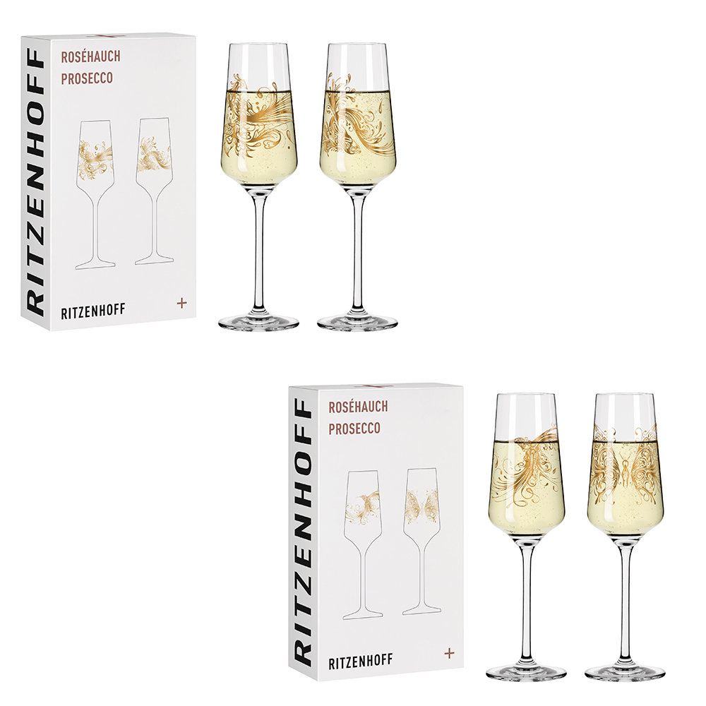 德國 RITZENHOFF+ Rose Touch 輕柔相遇系列香檳氣泡酒對杯(共2款)