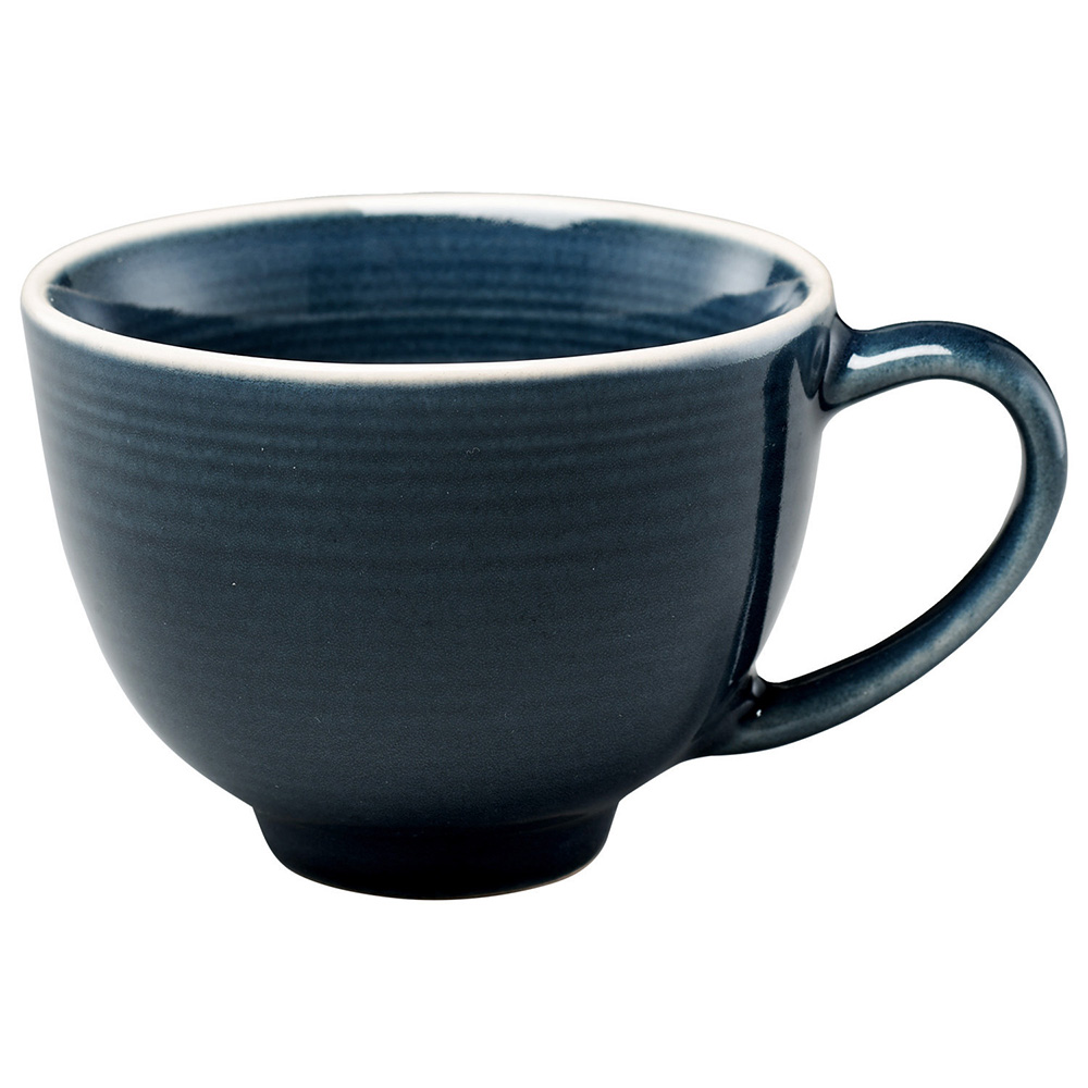 Pulsiva Spirit石陶咖啡杯(黑藍180ml)