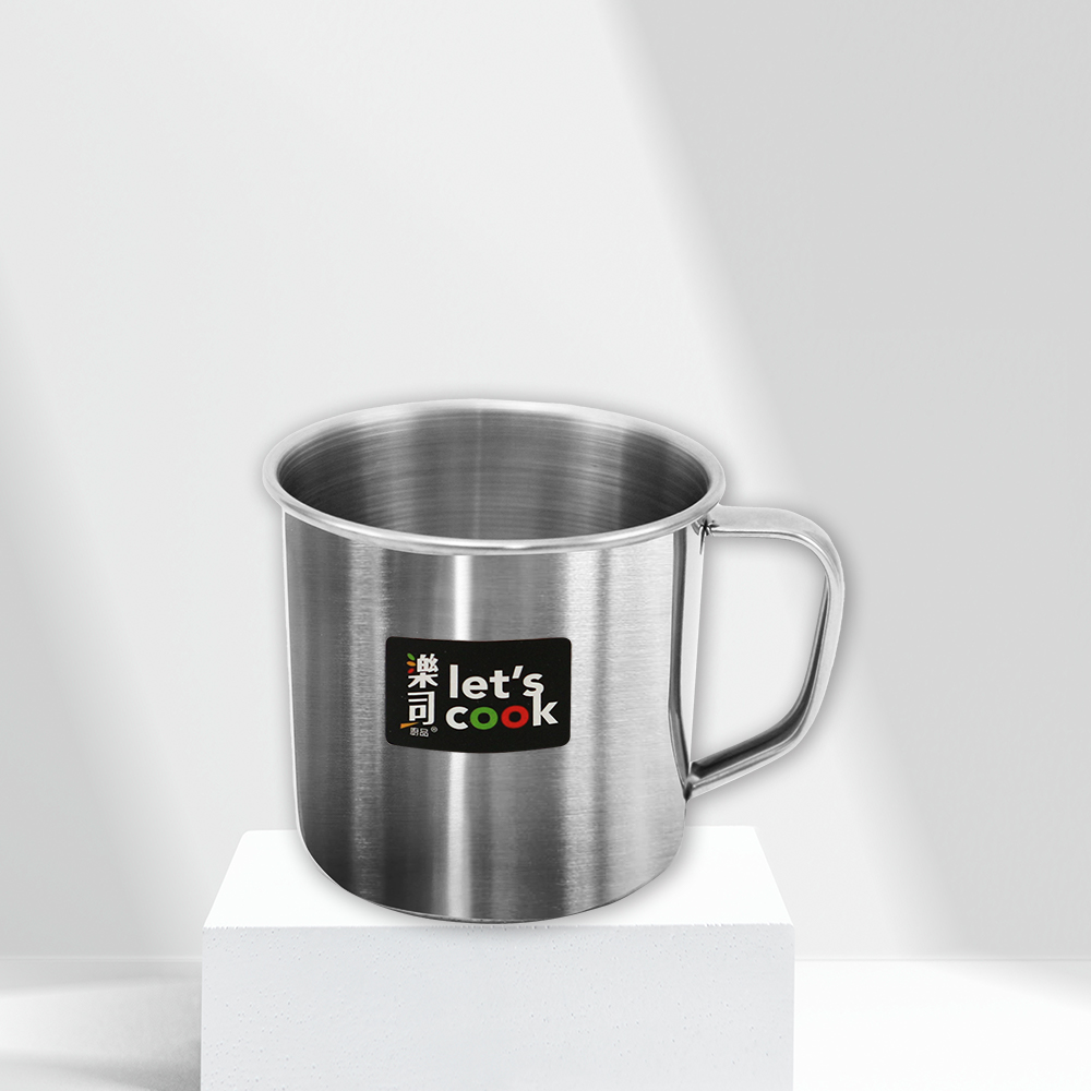 樂司/304不鏽鋼口杯-無蓋-8cm