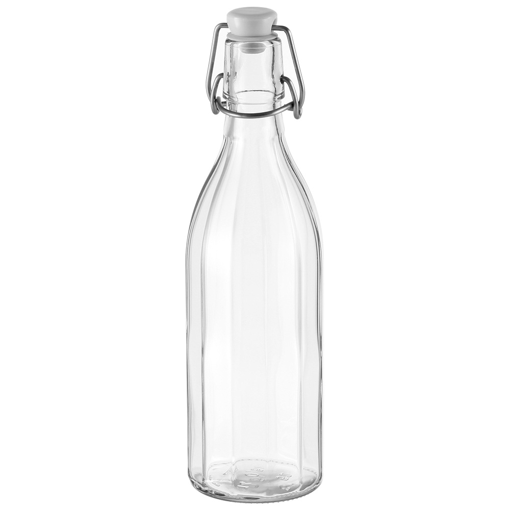 TESCOMA 扣式密封玻璃水瓶(豎紋500ml)