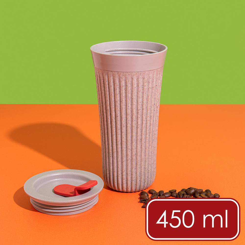 《La Cafetiere》TheBeanie環保隨行杯(迷霧櫻桃450ml)