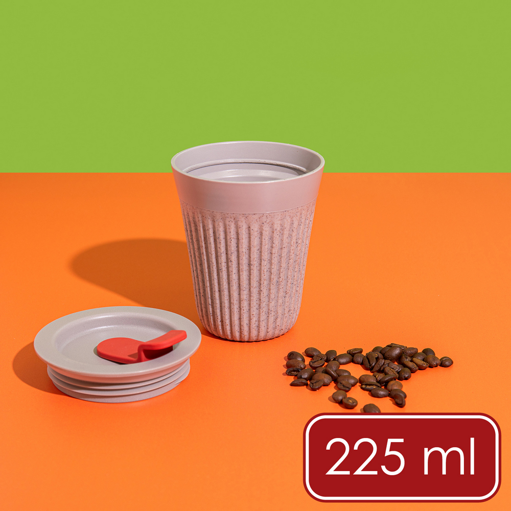 《La Cafetiere》TheBeanie環保隨行杯(迷霧櫻桃225ml)