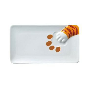 日本 sunart 長餐盤 - 虎斑貓偷食