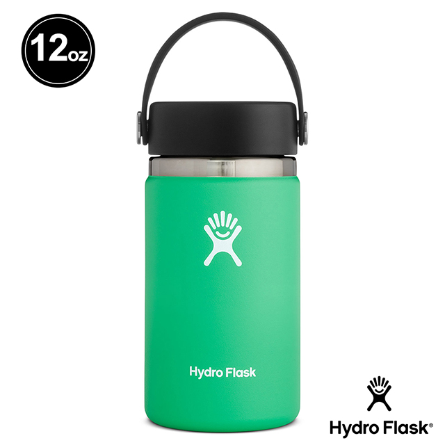 Hydro Flask 寬口霧面 12oz/355ml 不鏽鋼保溫瓶 藥草綠