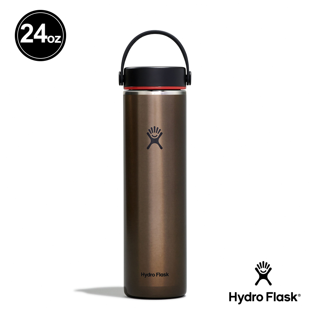 Hydro Flask 寬口輕量 24oz/710ml 不鏽鋼保冷 保溫瓶 曜石黑