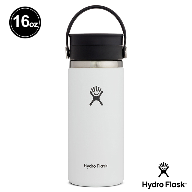 Hydro Flask 旋轉咖啡蓋 16oz/473ml 保溫鋼瓶 經典白