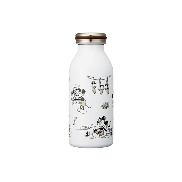 【日本MOSH! X Disney】保冷保溫不鏽鋼輕量牛奶瓶-米奇