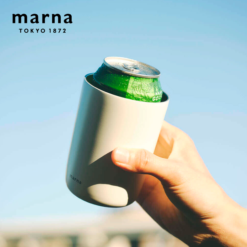 【MARNA】日本品牌２合１易開罐保溫杯/隨行杯-350ml
