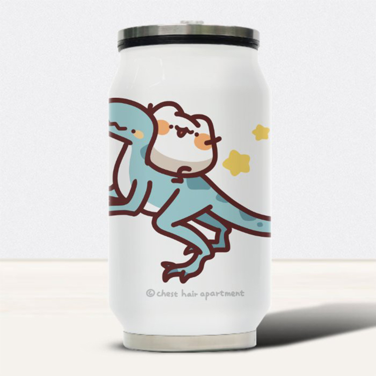 【正版授權】胸毛公寓｜汽水造型保溫杯 10oz