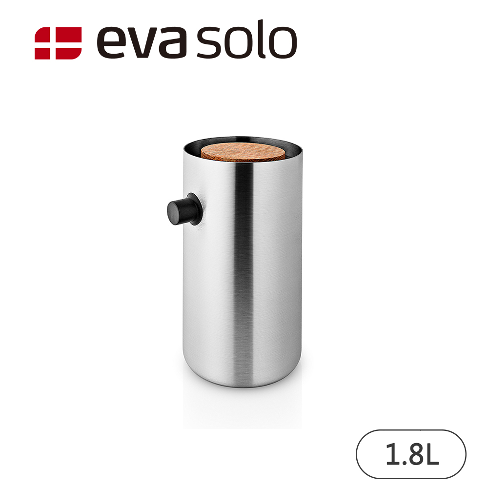 【Eva Solo】Nordic不鏽鋼真空按壓保溫壺/1.8L(百年工藝品質．丹麥設計美學)
