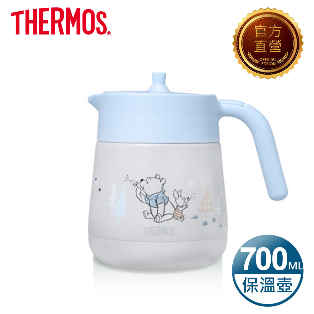 【THERMOS 膳魔師】不銹鋼真空保溫壺700ml-小熊維尼星空露營篇(TTE-700WP-WW)