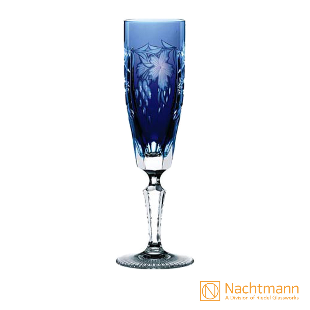 【Nachtmann】葡萄香檳杯(藍色)170ml-Traube
