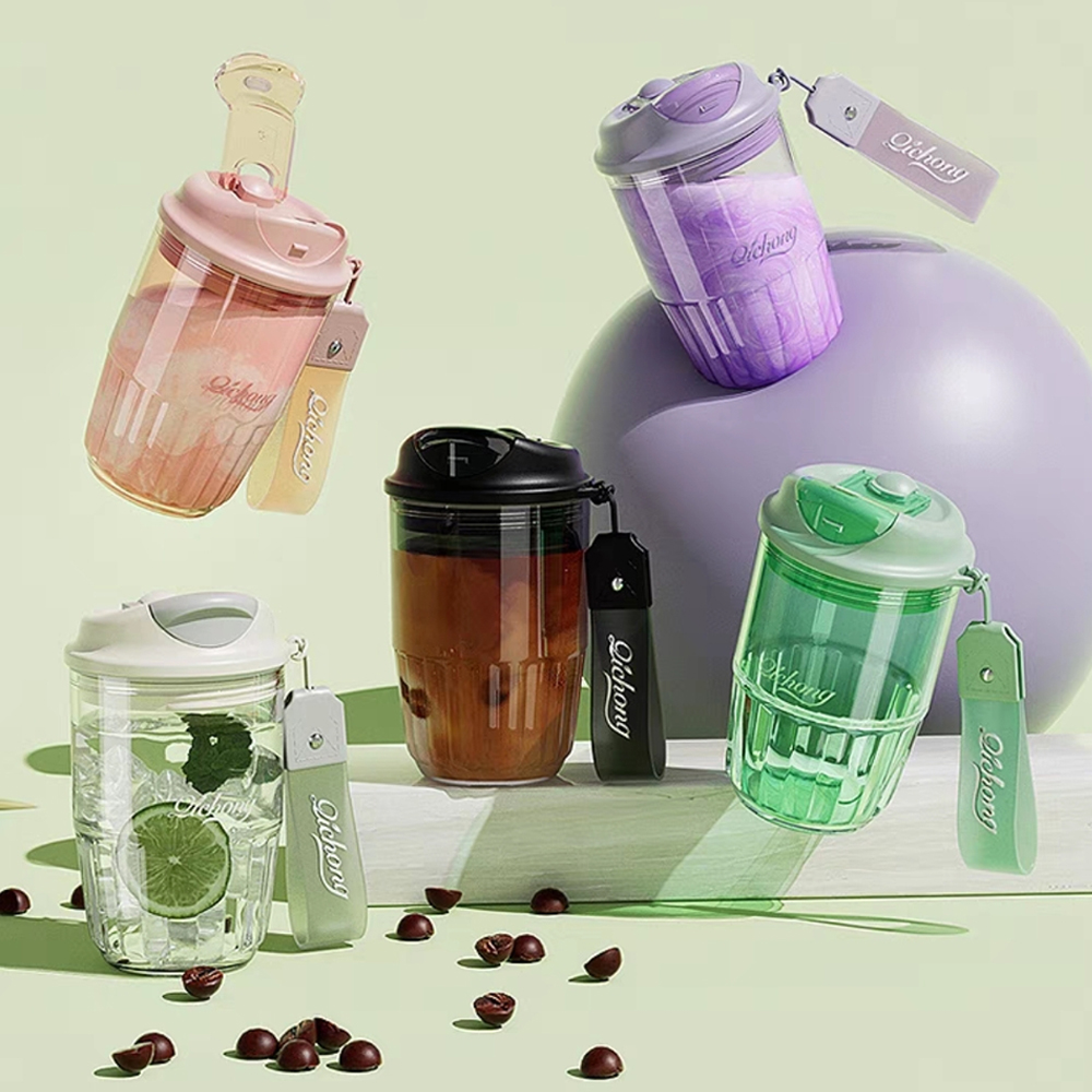 OMG tritan咖啡杯 便攜運動水壺 兒童水杯/隨行杯/大肚杯/環保杯 420ml