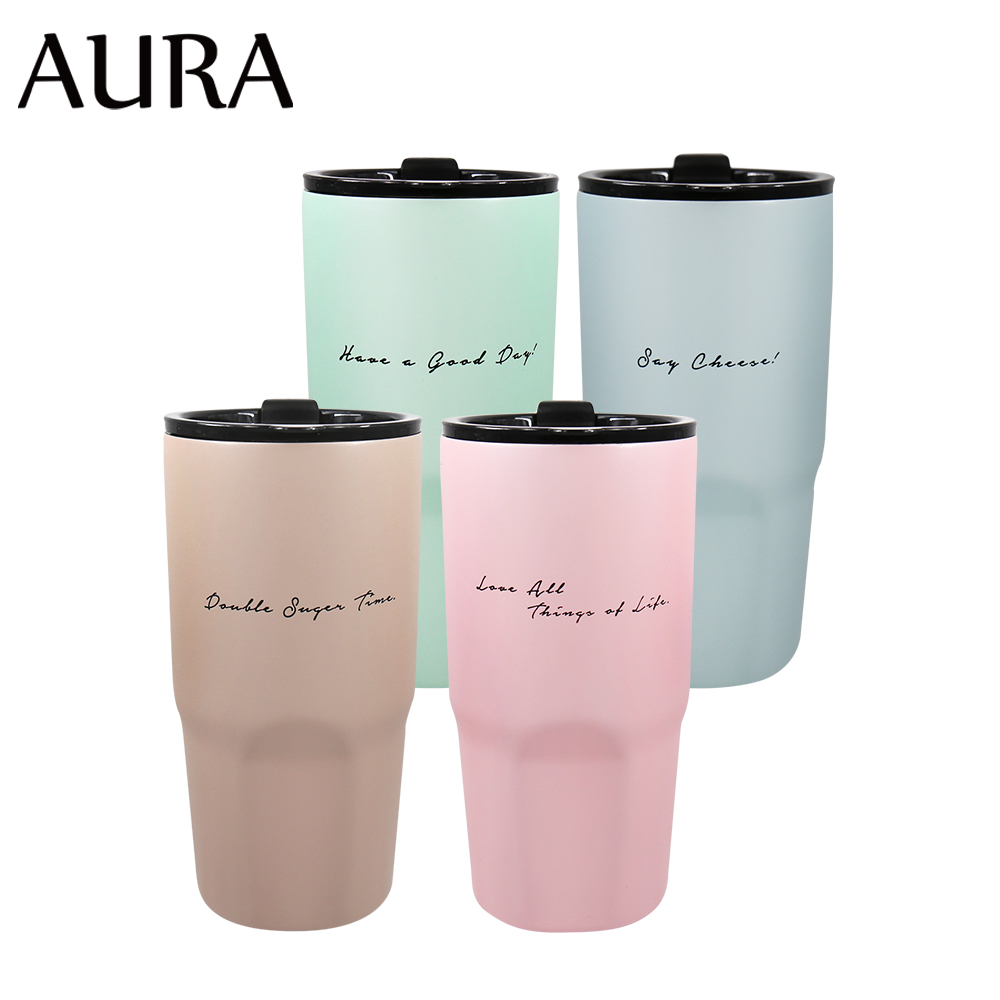 【AURA 艾樂】艾樂簡約隨行鈦陶瓷激凍杯900ML