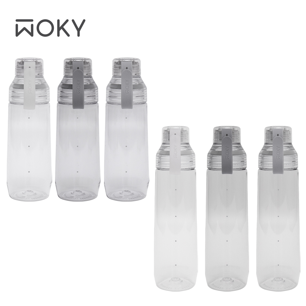 【WOKY 沃廚】ECOZEN 透明瓶600ml+800ml