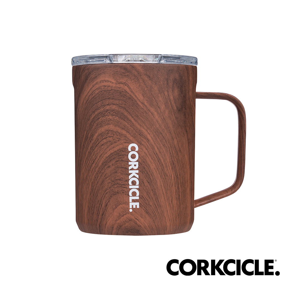 美國CORKCICLE Origins系列三層真空咖啡杯475ml-胡桃木