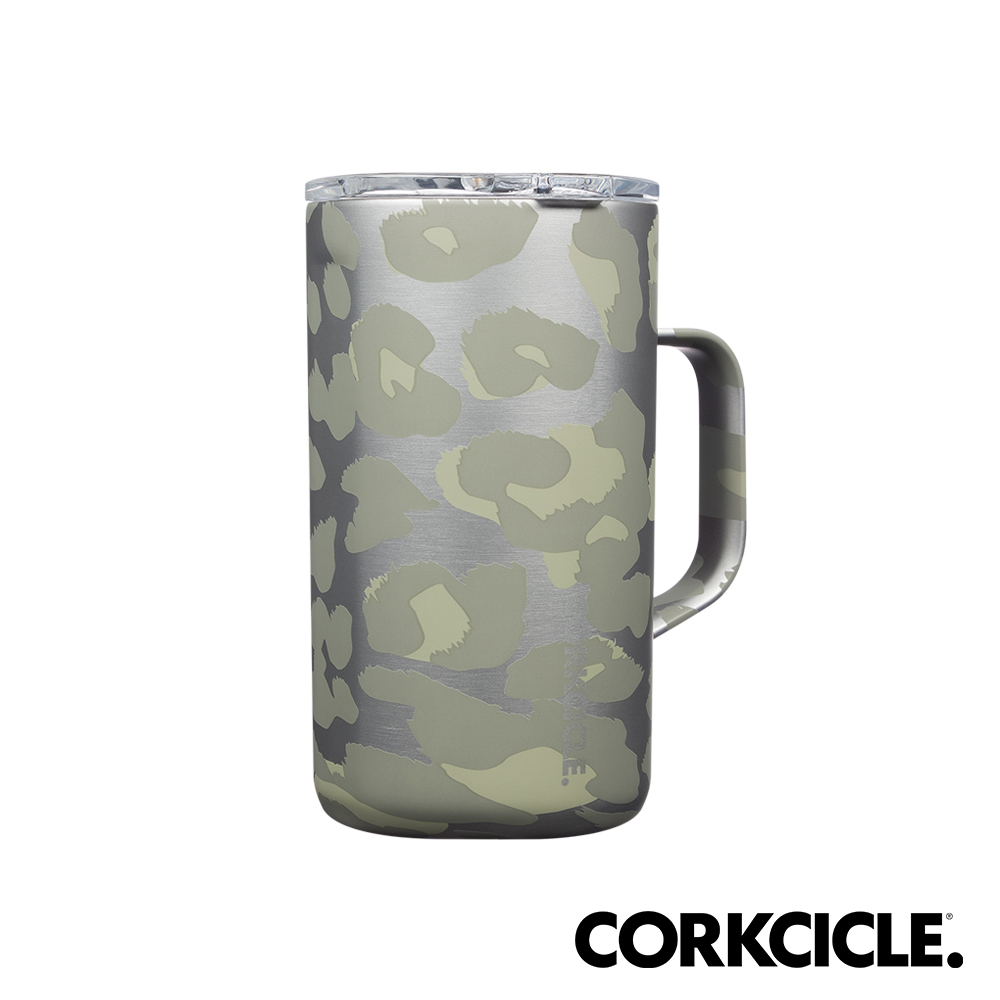 美國CORKCICLE 季節限定三層真空咖啡杯650ml-灰豹紋
