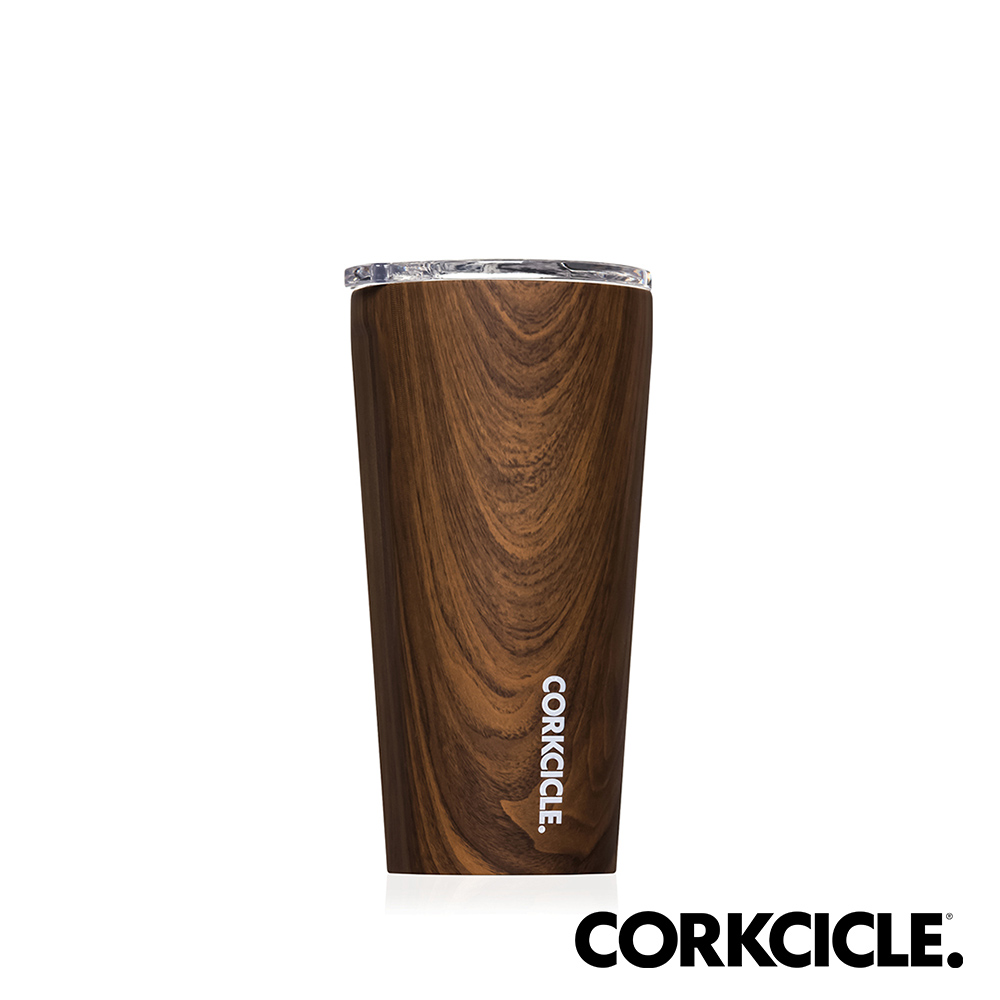 美國CORKCICLE Wood系列三層真空寬口杯/保溫隨行杯475ml-胡桃木