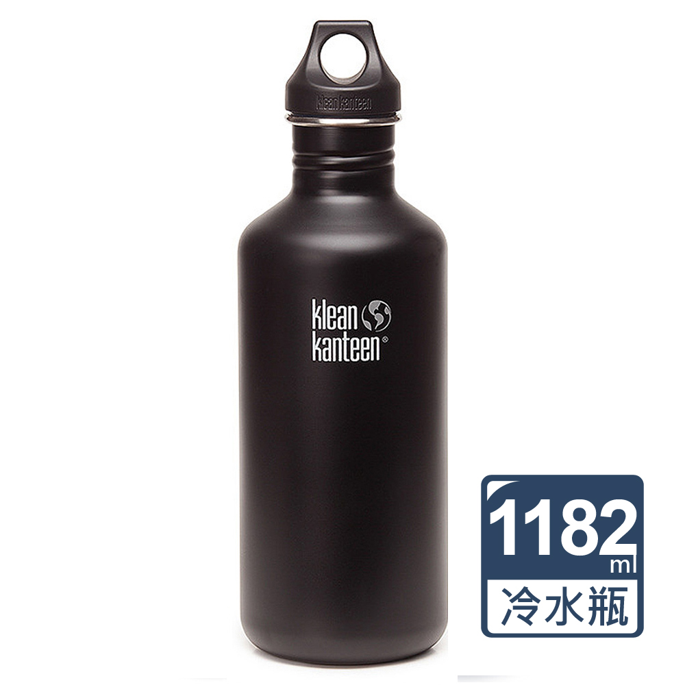 美國Klean Kanteen不鏽鋼冷水瓶1182ml-消光黑