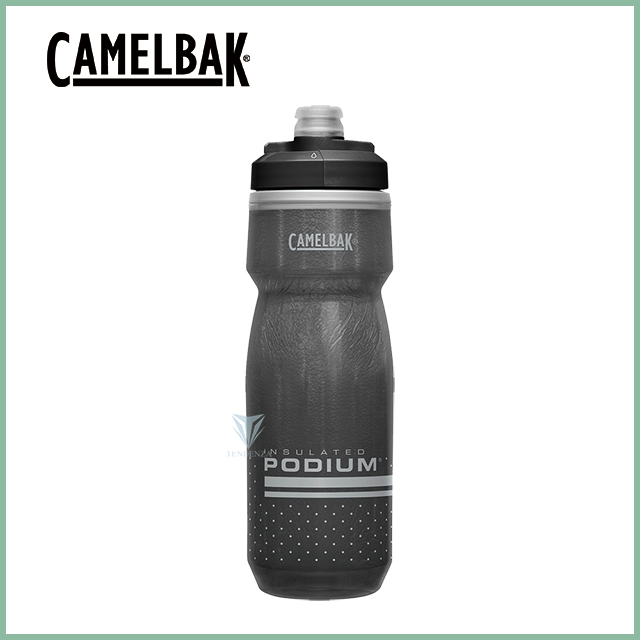 【美國CamelBak】CB1874001062 620ml Podium保冷噴射水瓶 黑