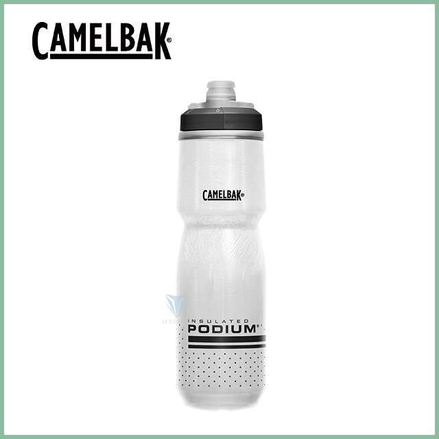 【美國CamelBak】CB1873101071 710ml Podium保冷噴射水瓶 白