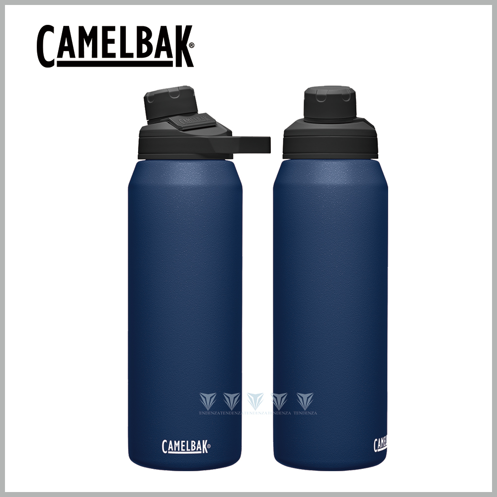 【美國CamelBak】CB1516402001 - 1000ml CHUTE MAG 戶外運動保冰/溫水瓶 海軍藍