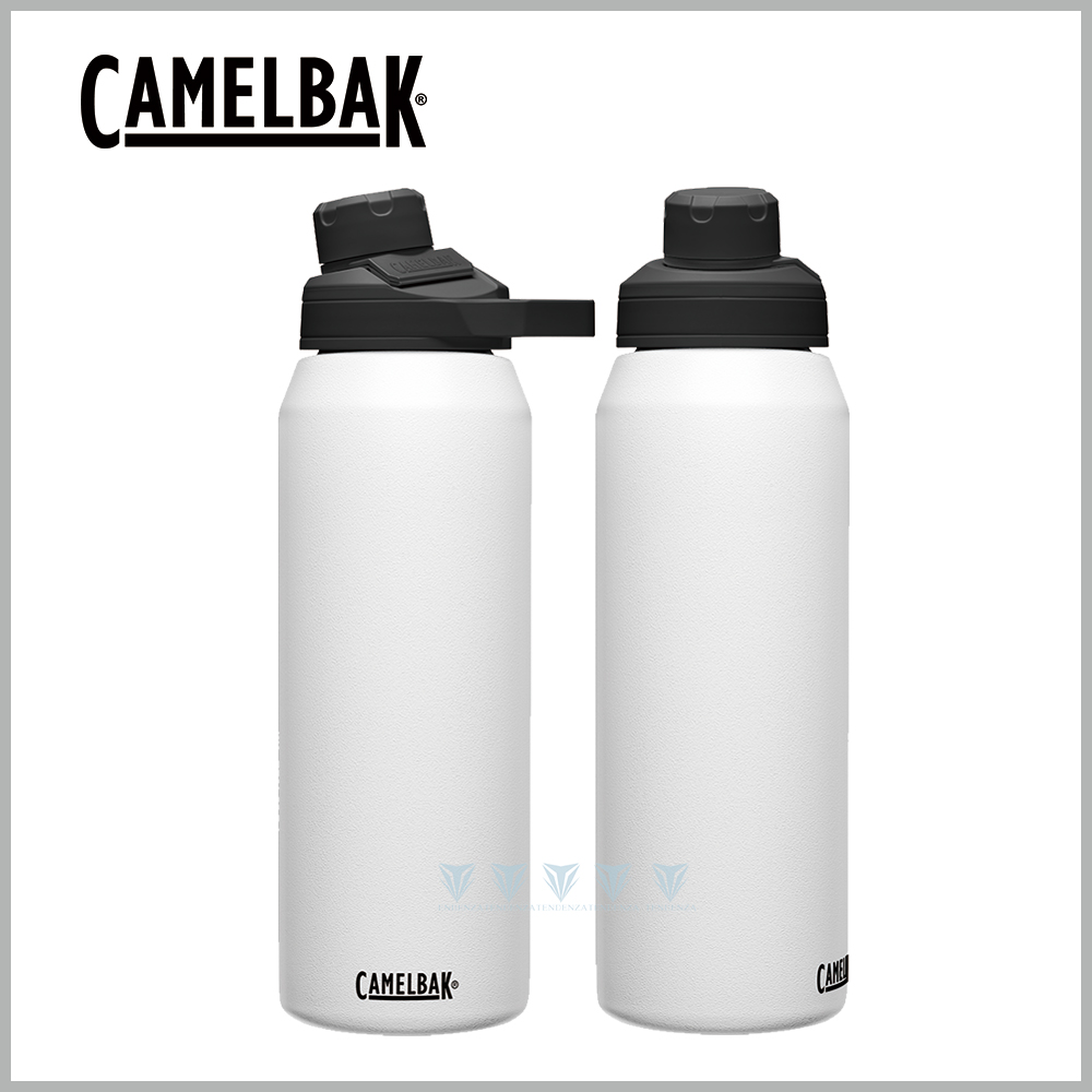 【美國CamelBak】CB1516103001 - 1000ml CHUTE MAG 戶外運動保冰/溫水瓶 經典白