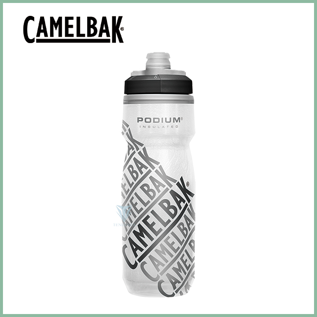 【美國CamelBak】CB1874103062 620ml Podium保冷噴射水瓶 經典競賽