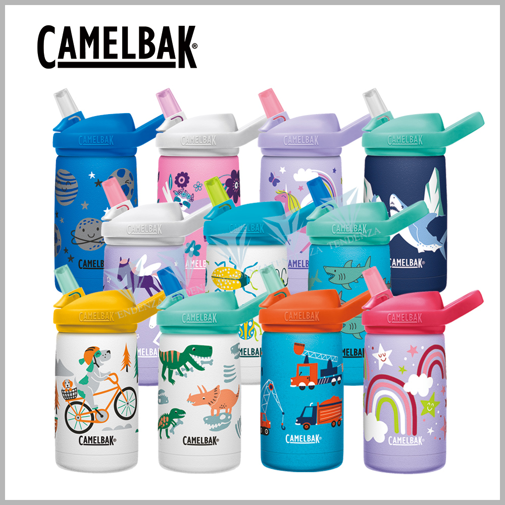 CamelBak 350ml eddy+兒童吸管不鏽鋼保溫瓶(保冰)