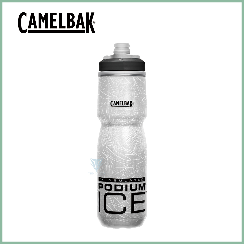 【美國CamelBak】620ml Podium ice 5X酷冰保冷噴射水瓶 經典黑