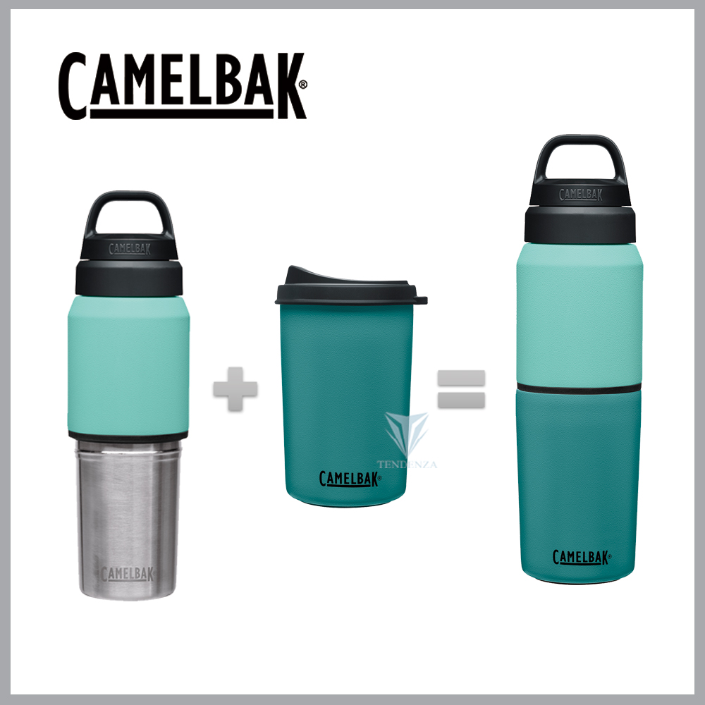【美國CamelBak】500ml MultiBev 二合一不鏽鋼隨行保溫瓶(保冰)-地中海藍