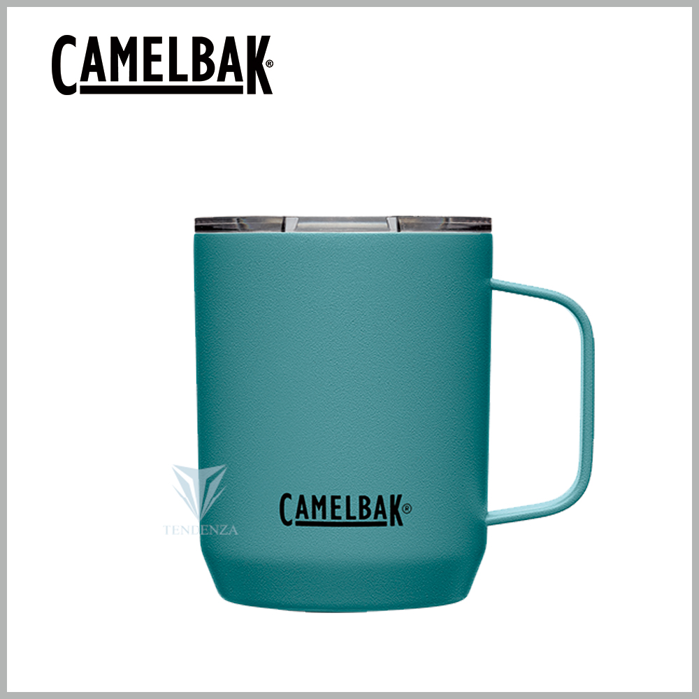 【美國CamelBak】350ml Camp Mug 不鏽鋼露營保溫馬克杯(保冰)-潟湖藍