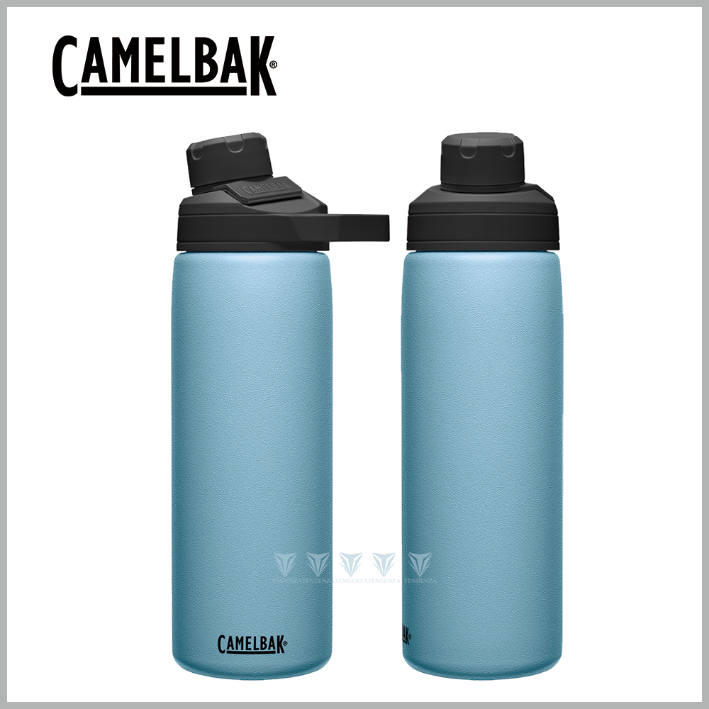【美國CamelBak】600ml CHUTE MAG 戶外運動保冰/溫水瓶 灰藍