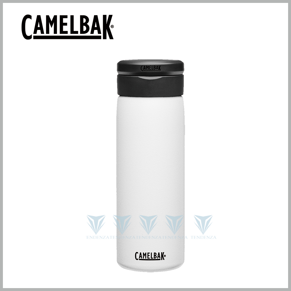 【美國CamelBak】600ml Fit Cap完美不鏽鋼保溫瓶(保冰) 經典白