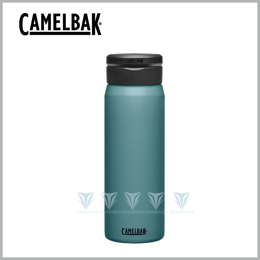 【美國CamelBak】750ml Fit Cap完美不鏽鋼保溫瓶(保冰) 潟湖藍