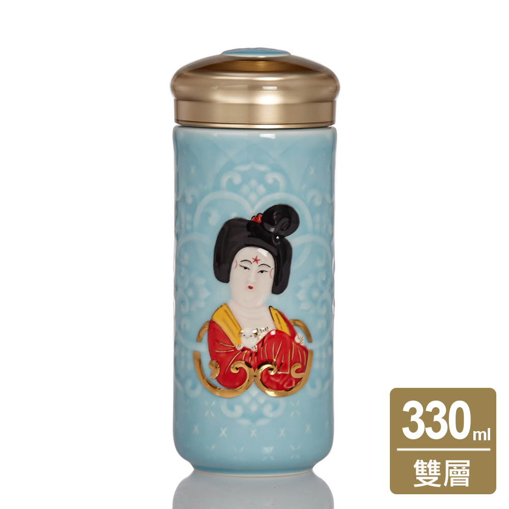 乾唐軒活瓷 | 盛唐風雅隨身杯 / 大 / 雙層 / 3色 330ml