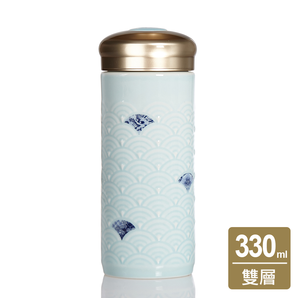乾唐軒活瓷 | 玲瓏如意隨身杯 / 大 / 雙層 / 3色 330ml
