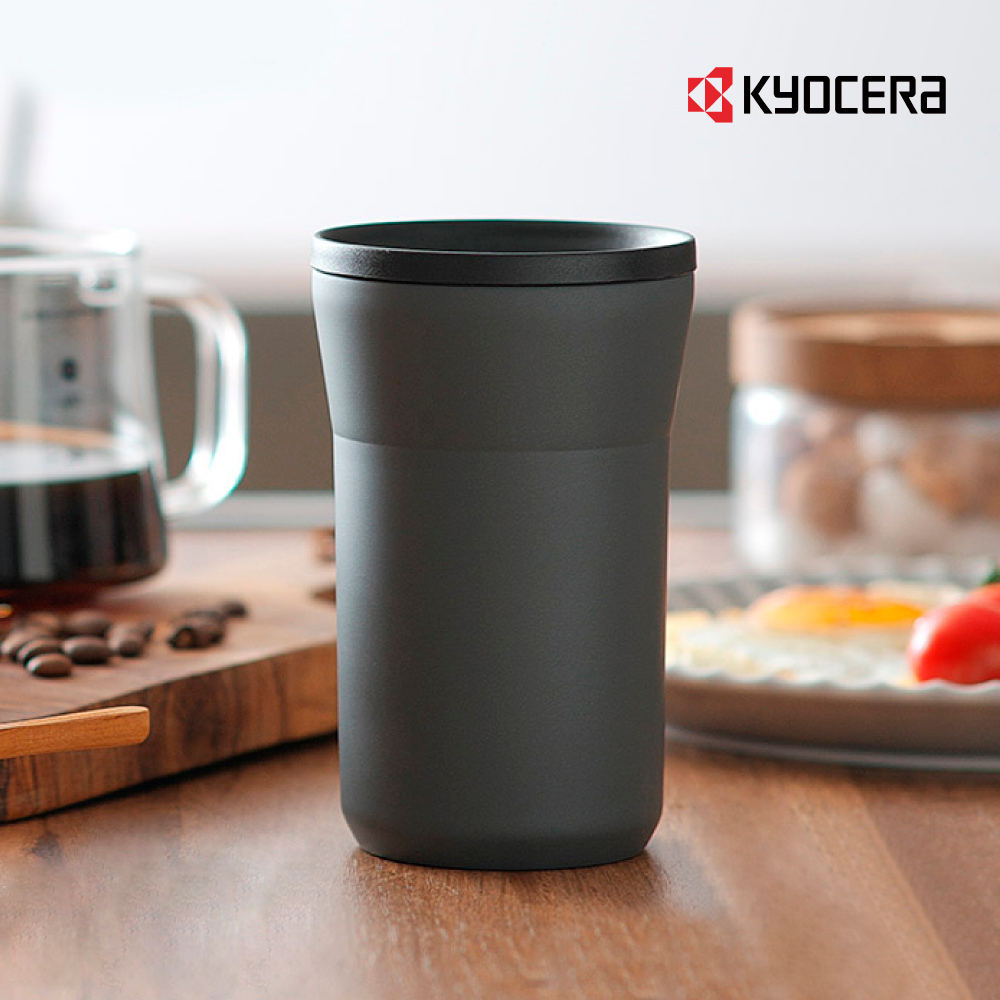 【KYOCERA】日本京瓷陶瓷塗層保溫(冷)隨行杯 350ML