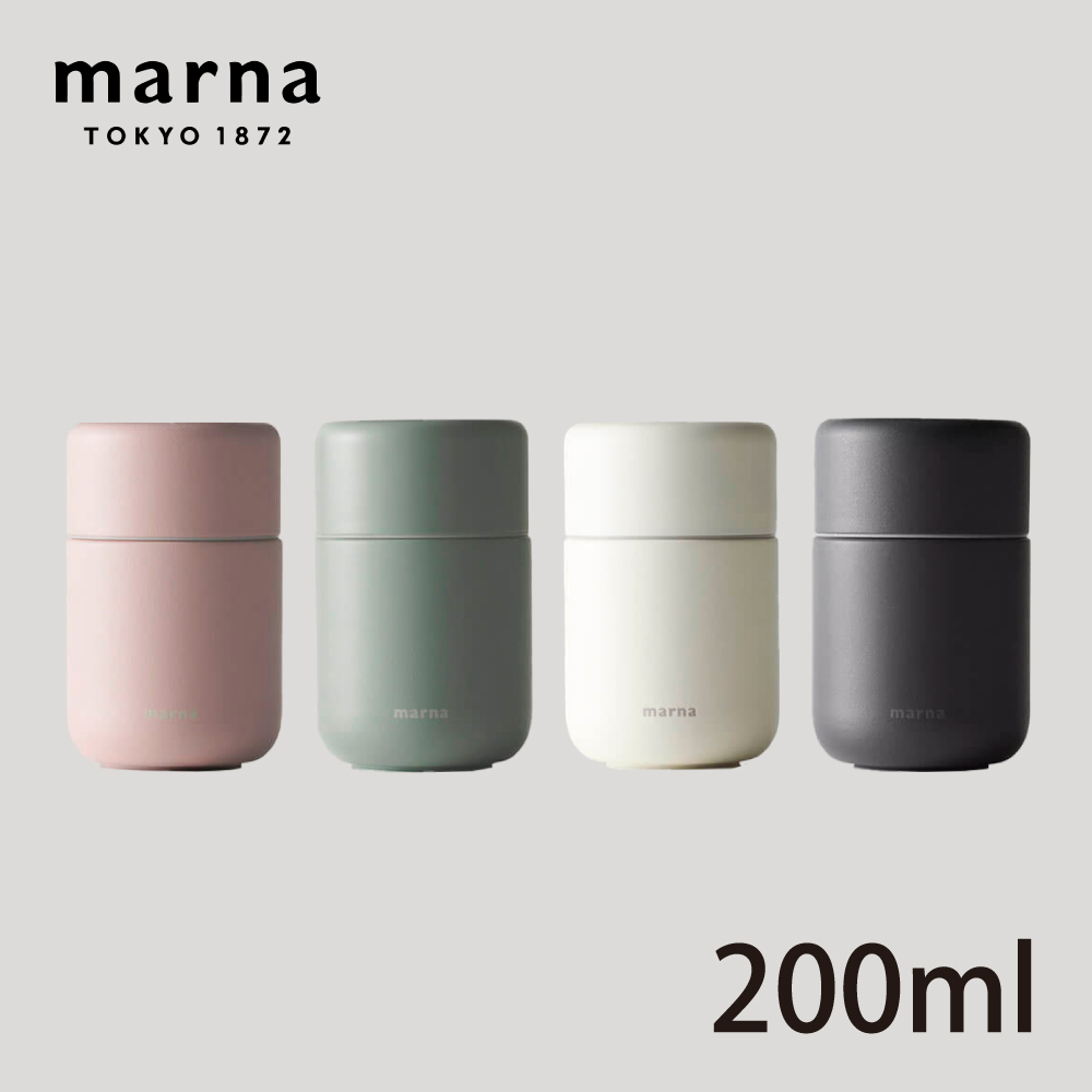【MARNA】日本品牌陶瓷塗層保溫保冷杯-200ml