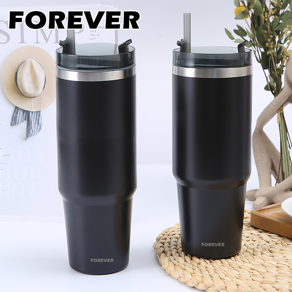 (買一送一) 日本FOREVER 不鏽鋼保冰保冷冰霸杯/隨行杯900ml