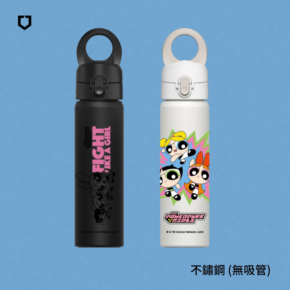 【犀牛盾】AquaStand磁吸水壺-不鏽鋼保溫瓶 700ml(無吸管)MagSafe相容支架運動水壺｜飛天小女警系列