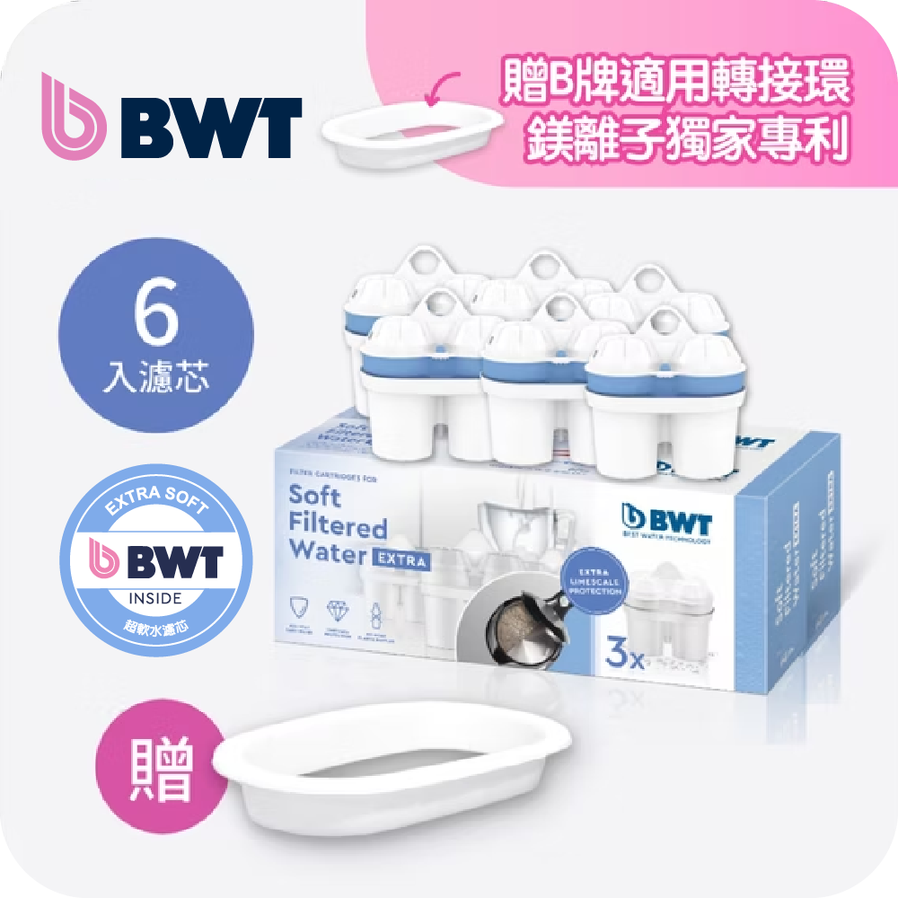 【BWT 德國倍世】超軟水濾芯6入(全新上市)
