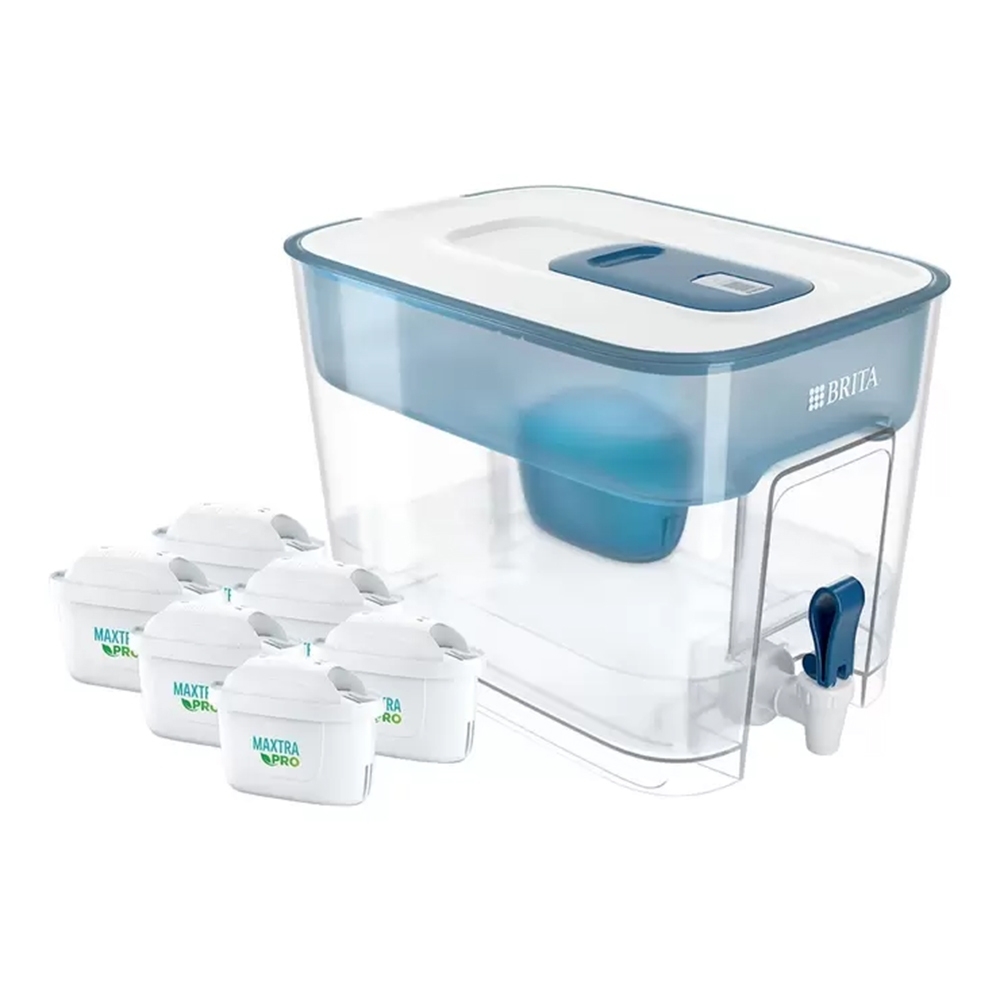 BRITA 桌上型濾水箱 8.2公升x1組-附六入Maxtra Pro濾芯