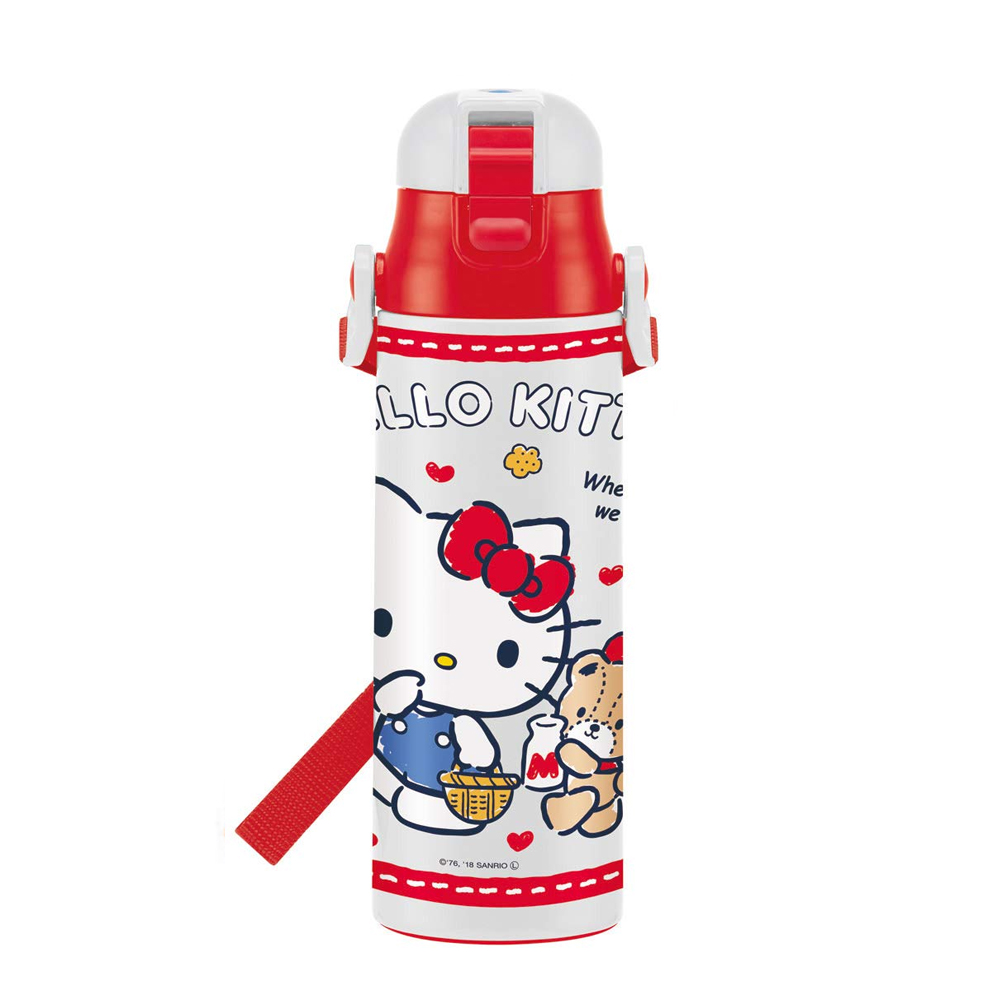 【Skater】Kitty超輕量不鏽鋼直飲專用水壺580ml