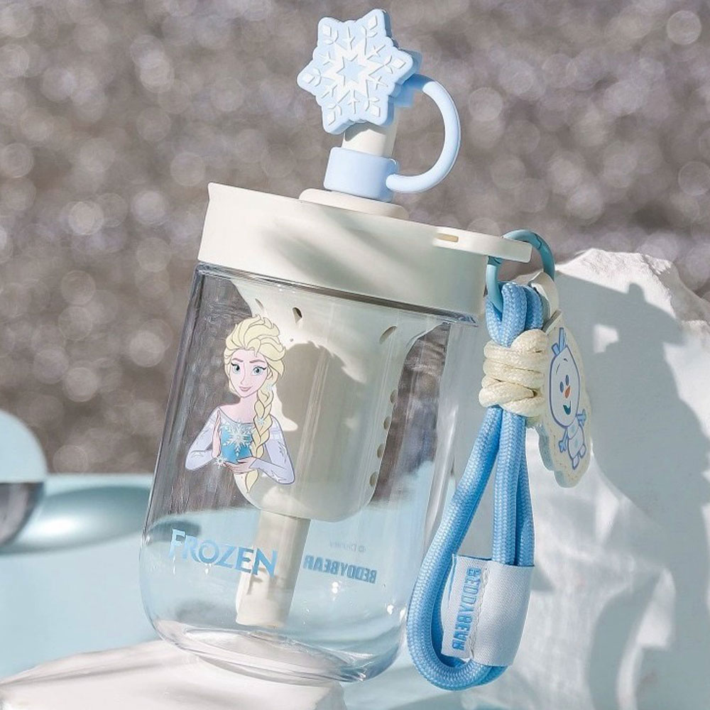 【BEDDY BEAR 杯具熊】雪寶艾莎星環咖啡杯500ml( 星環咖啡杯 冷水壺 兒童水壺 吸管水壺 茶濾網水壺 )